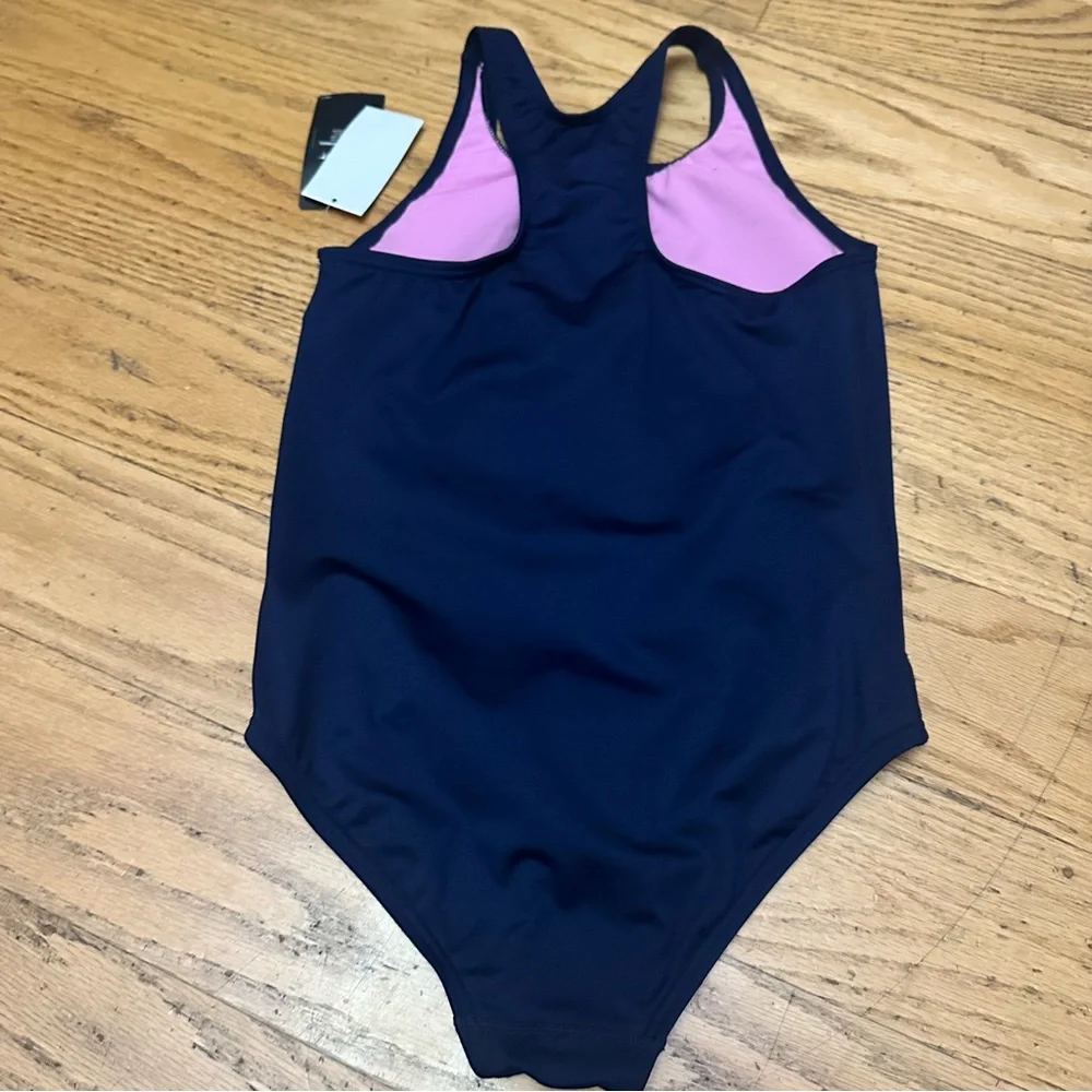 New! TYR 4/5 Girls' Durafast Lite Ella Maxfit Swimsuit